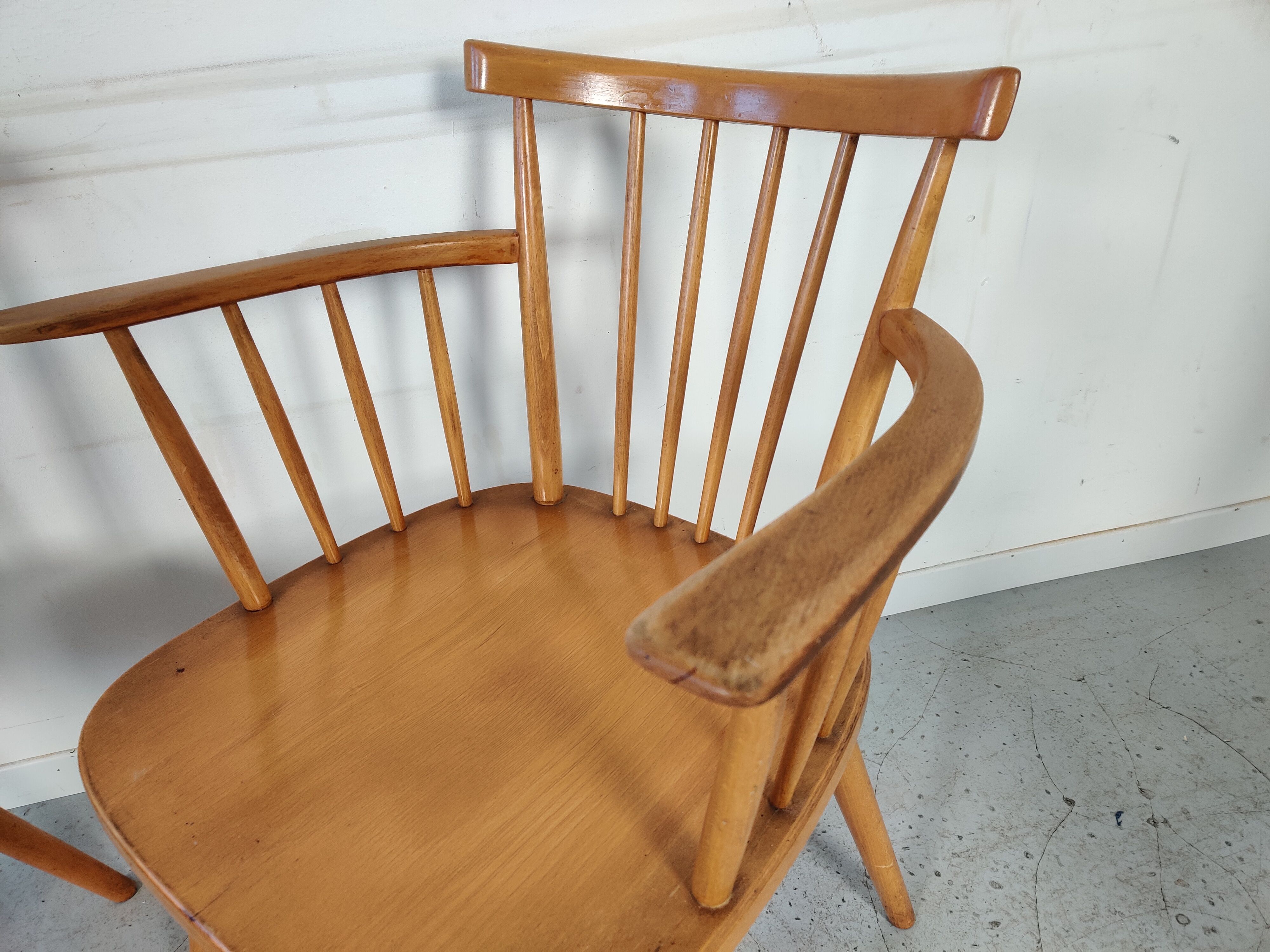 4 Vintage Scandinavian Hiller chairs, 60s