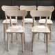 Series of 5 vintage chairs/antique bistro