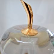 Lampe "pomme" le dauphin verre métal doré