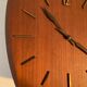 Scandinavian style Junghans teak clock in the 70s
