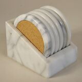 6 marble coasters