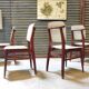 Lot de 4 chaises allemande Kondor Möbelwerk 1960