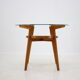 1960s Oak and Glass Coffee Table, Czechoslovakia