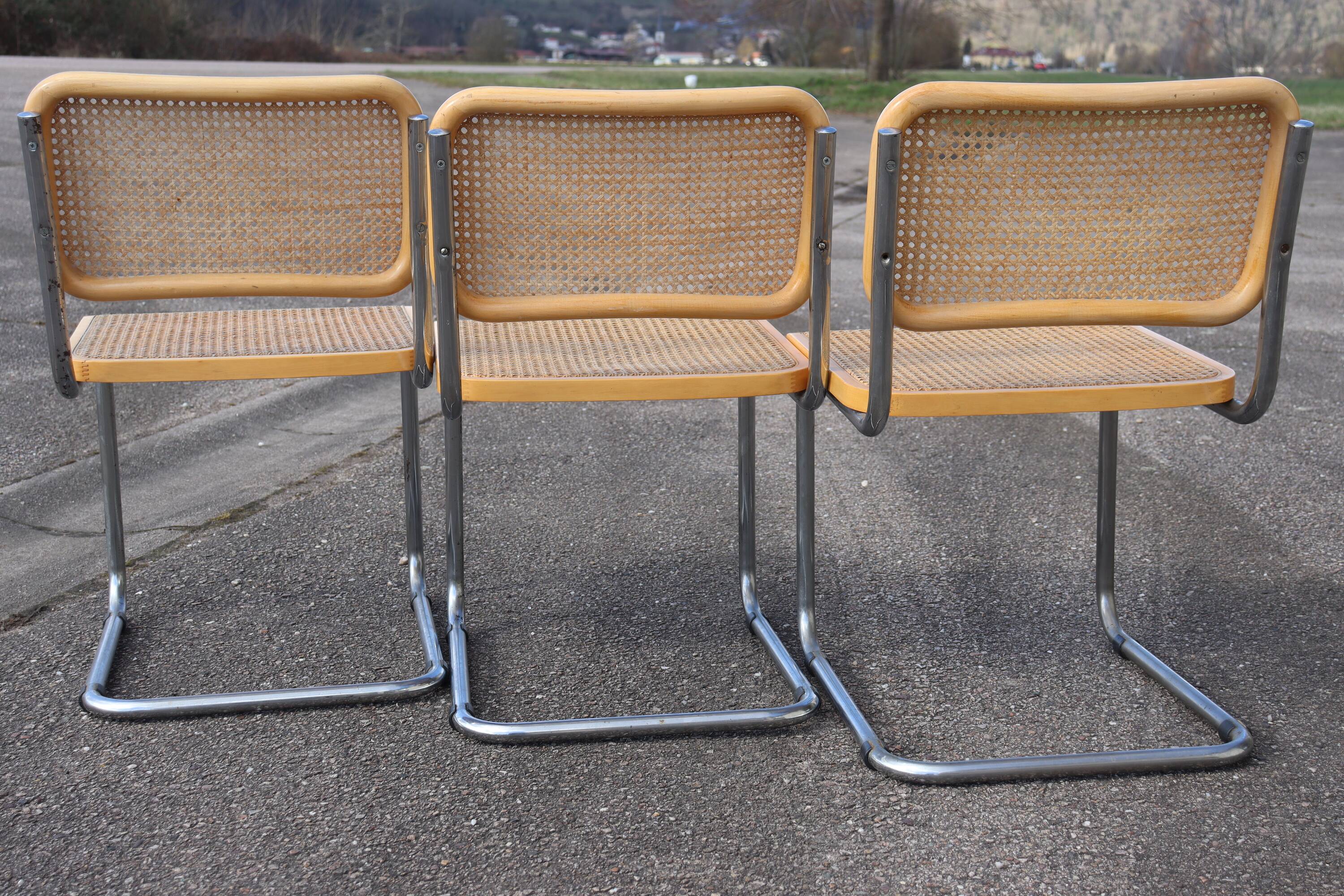 Series x6 Dining Chairs Style B32 by Marcel Breuer
