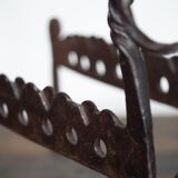 Hand-forged zoomorphic candle holders, Italy, 1950s, set of 2