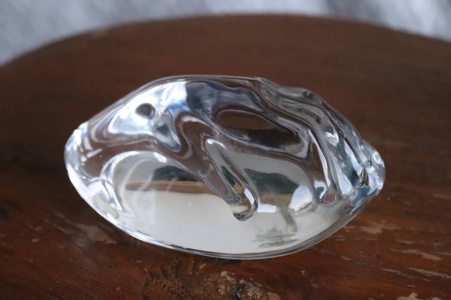 Crystal hand sculpture – Daum France paperweight