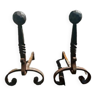 Pair of andirons