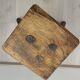Old wooden stool tripods