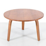 Pastoe round side table by Cees Braakman in oak