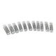 11 moulded glass knife rests - Ref 1167