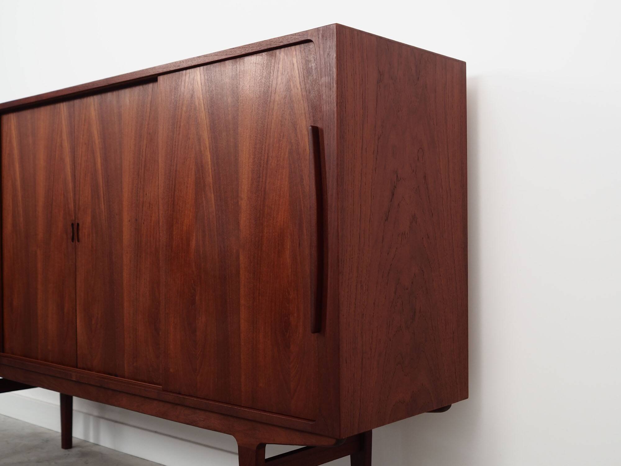 Teak highboard, Danish design, 1960s, production: Denmark