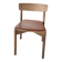 Takt Cross Chair in oiled oak with cognac leather seat