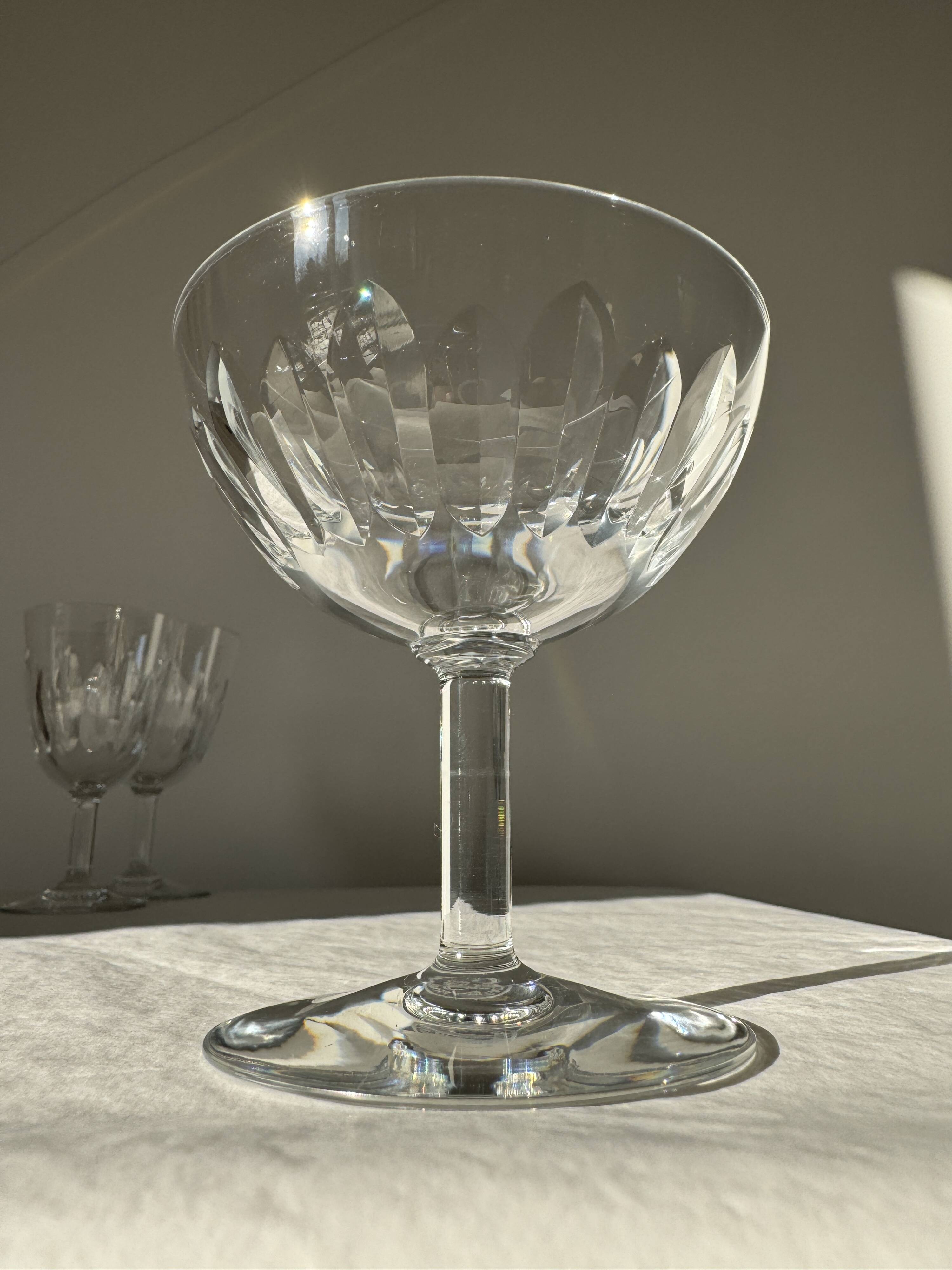 Baccarat Champagne Coupe Cassino Model several available