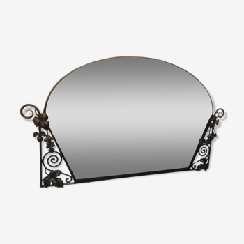 Art Deco wrought iron mirror