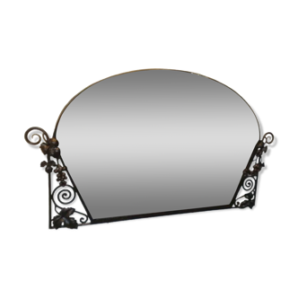 Art Deco wrought iron mirror