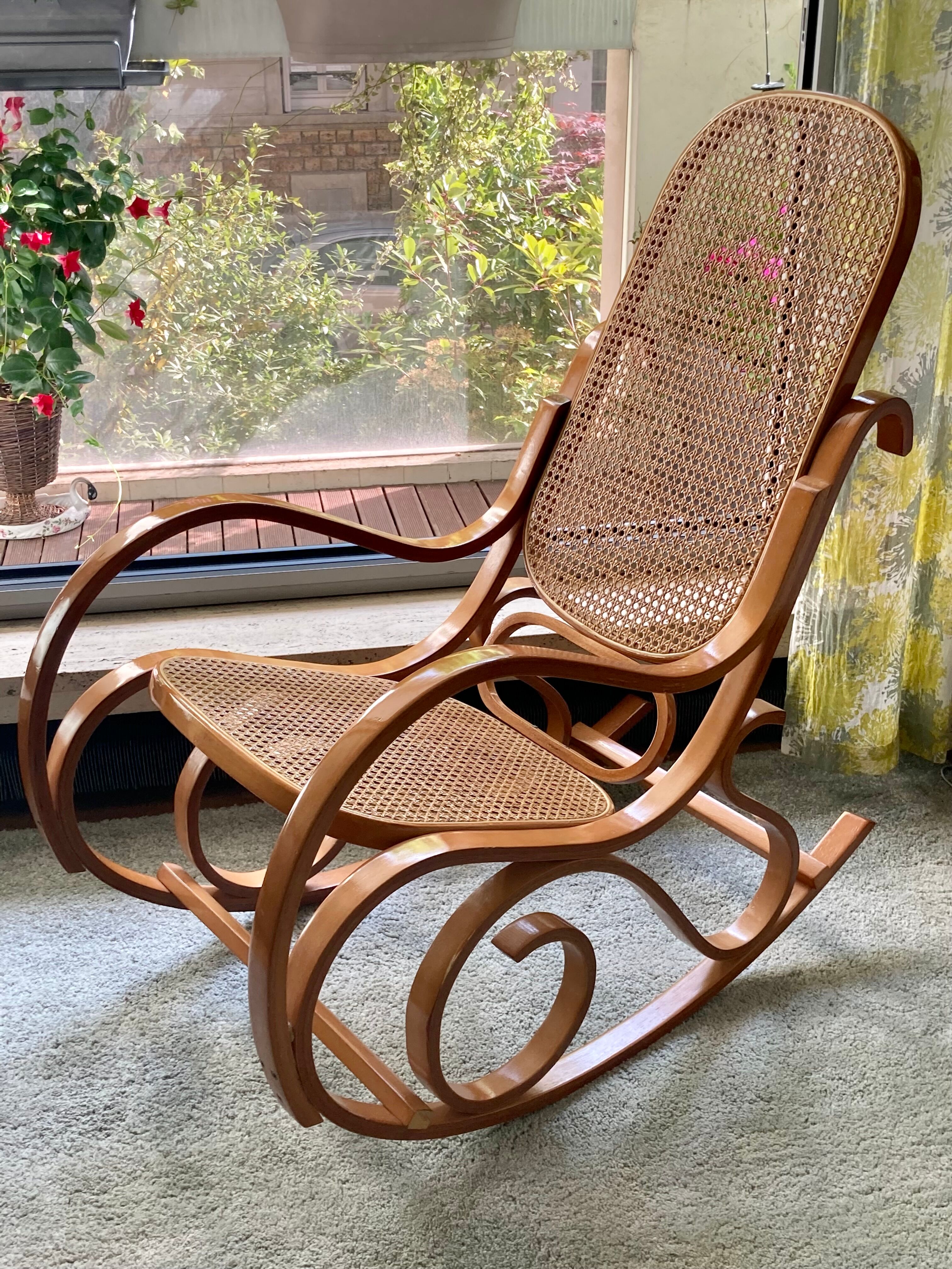 Rattan rocking chair