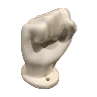 Porcelain pastry in the shape of a fist