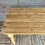 Rustic wooden farmhouse table