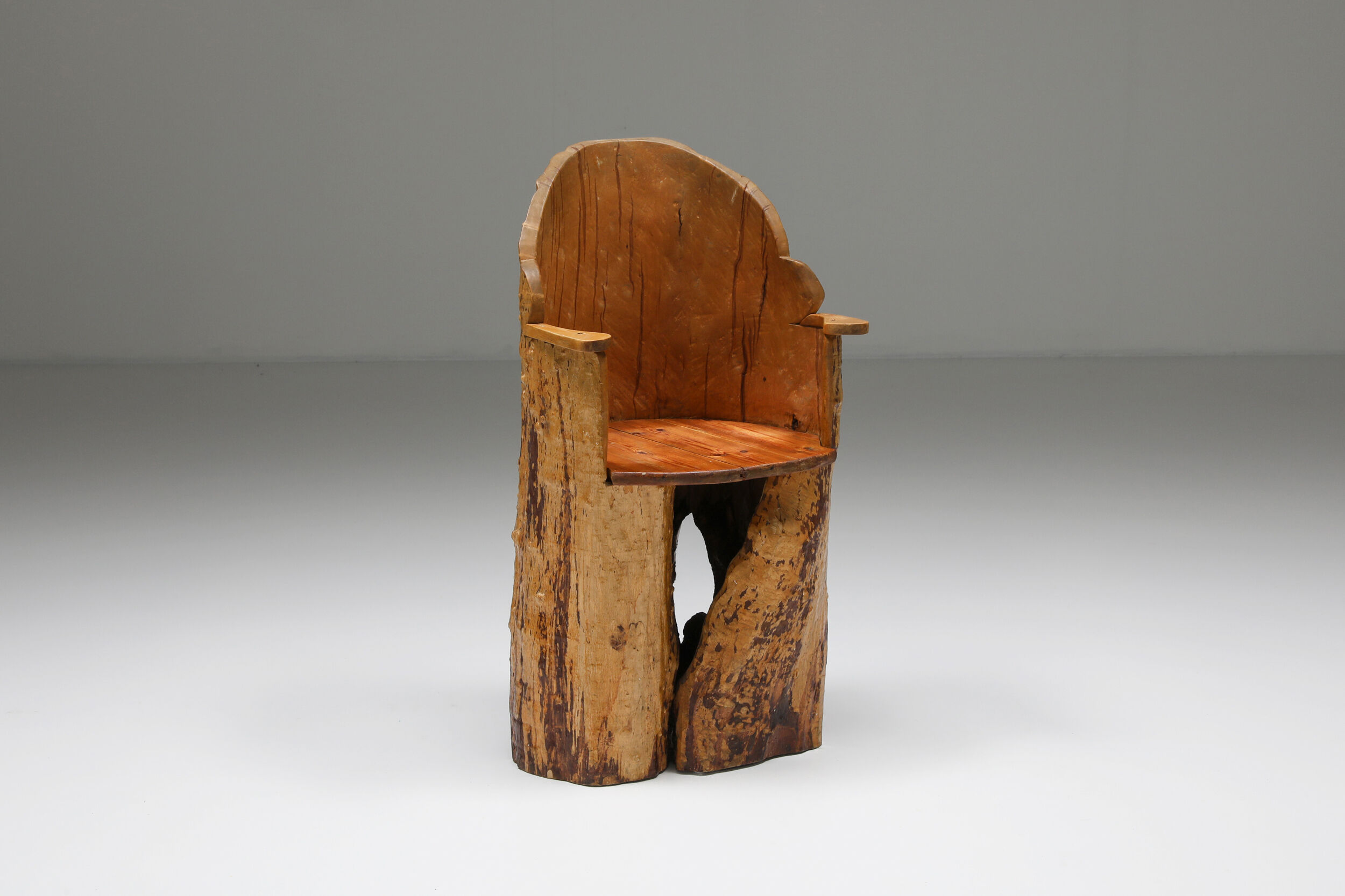 Wabi-Sabi organic wooden chair - 1830's