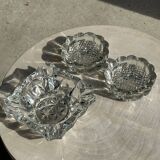 Small glass ashtray in the shape of a flower France Reims Brand MO