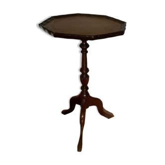 Gueridon period tripod in mahogany style nineteenth century