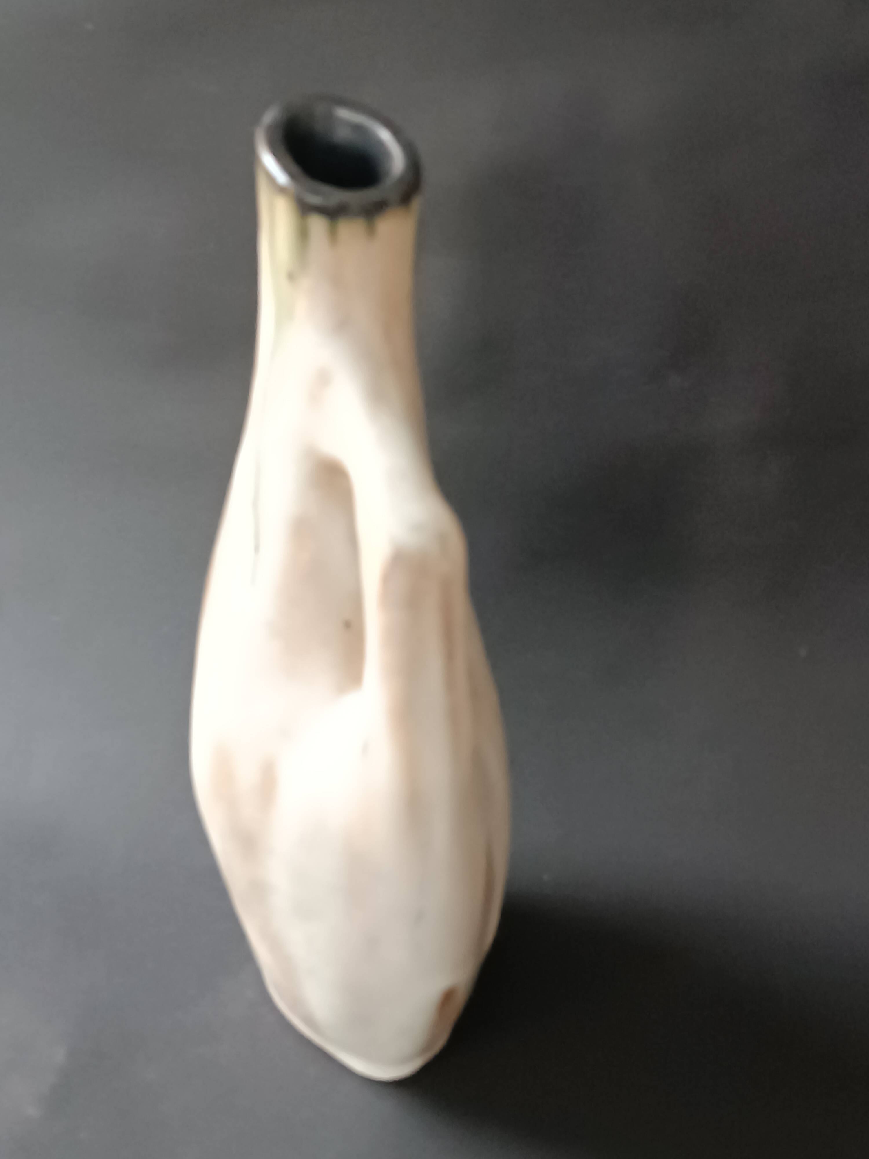 Glazed ceramic vase, France, 20th century