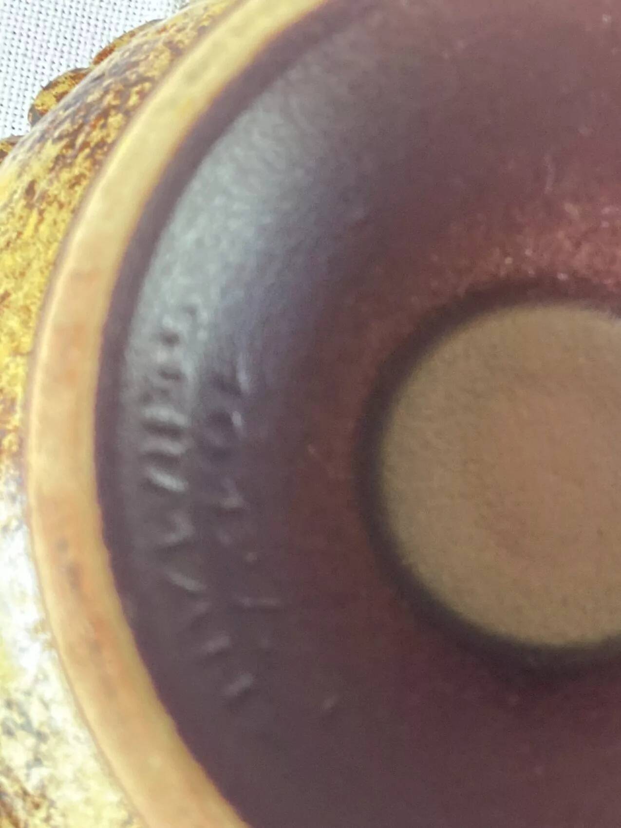 Vintage German earthenware fruit bowl – 1970s