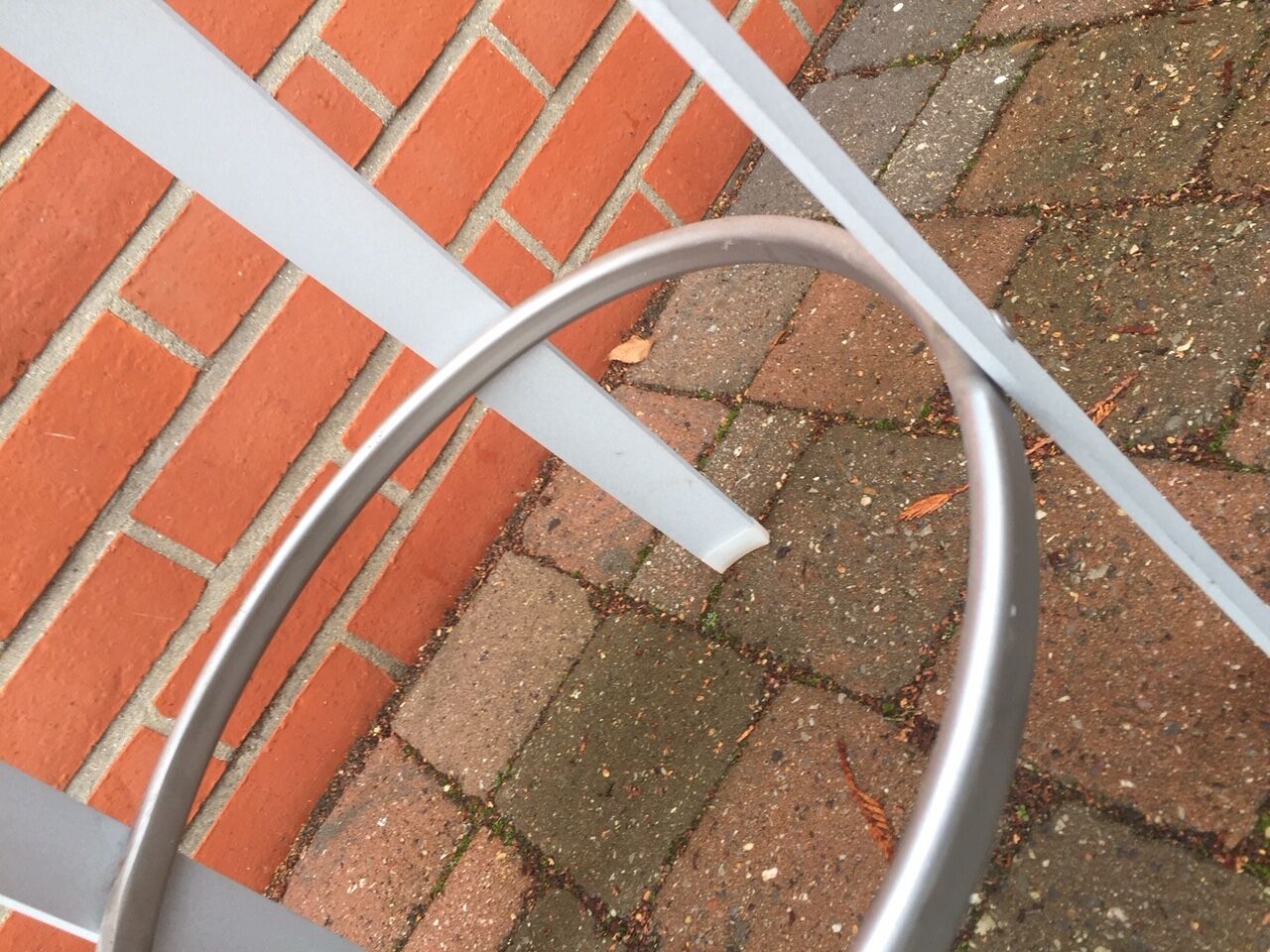Leonardo Rossano metal and leather stool for Lapalma, Italy