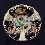 Vintage fruit cup with fish decoration cerdazur monaco