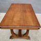 Table bureau extensible Art Déco 1930 piétement en accolades