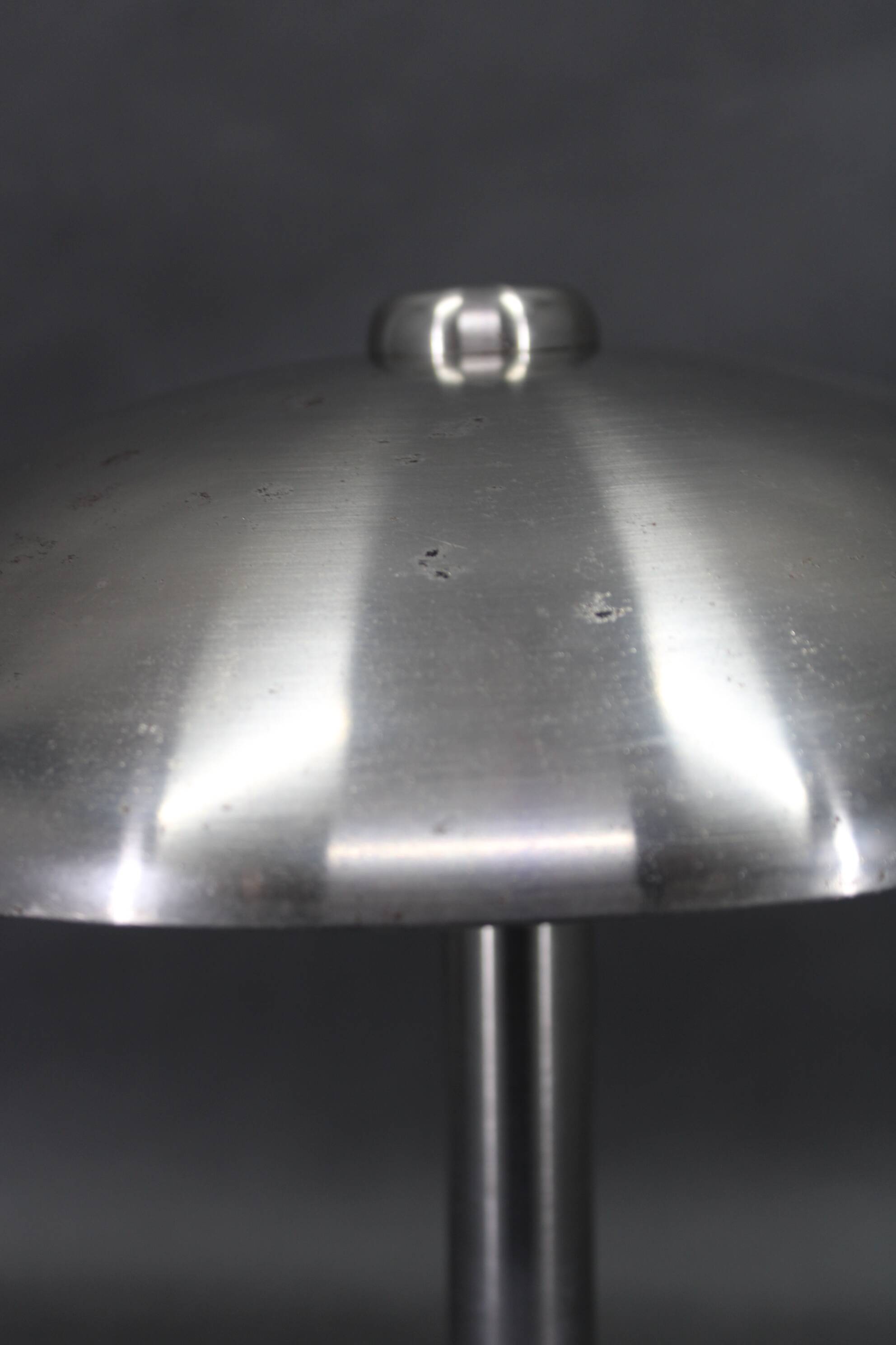 1930s Art Deco Nickel Mushroom Table Lamp Europe