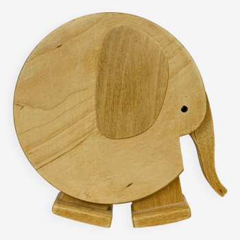 Jouet figurine éléphant bois enfant