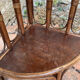 Vintage rattan corner shelf