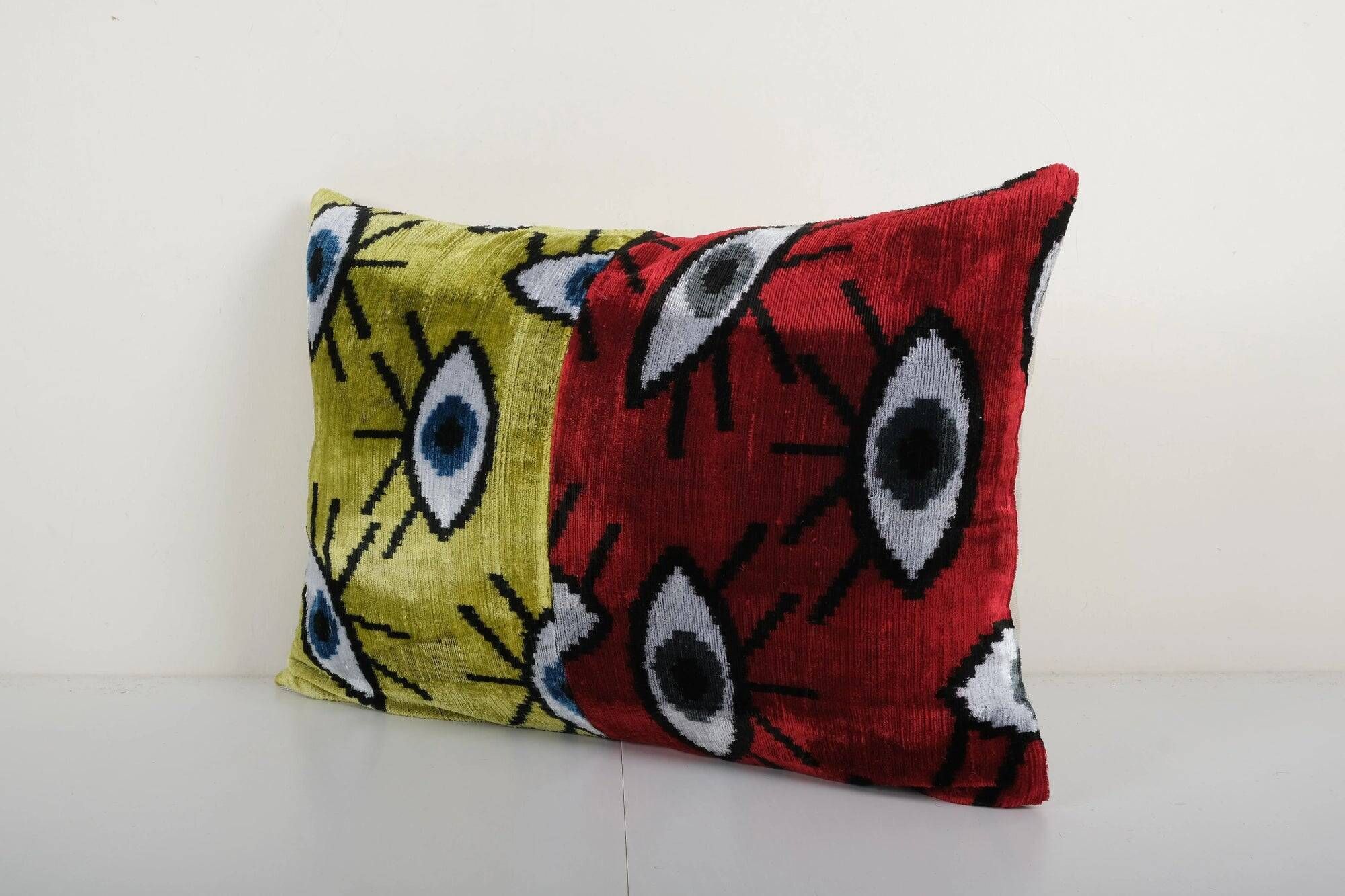 Housse de coussin velours vintage 41x56 cm