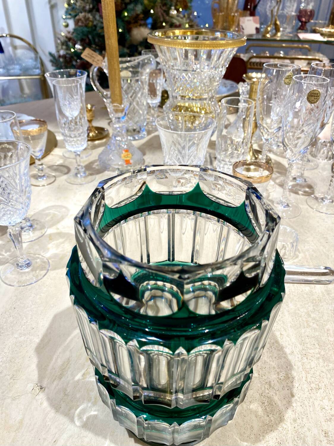 Val Saint Lambert crystal vase