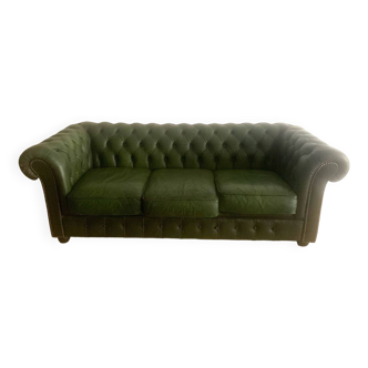 Canapé Chesterfield en cuir