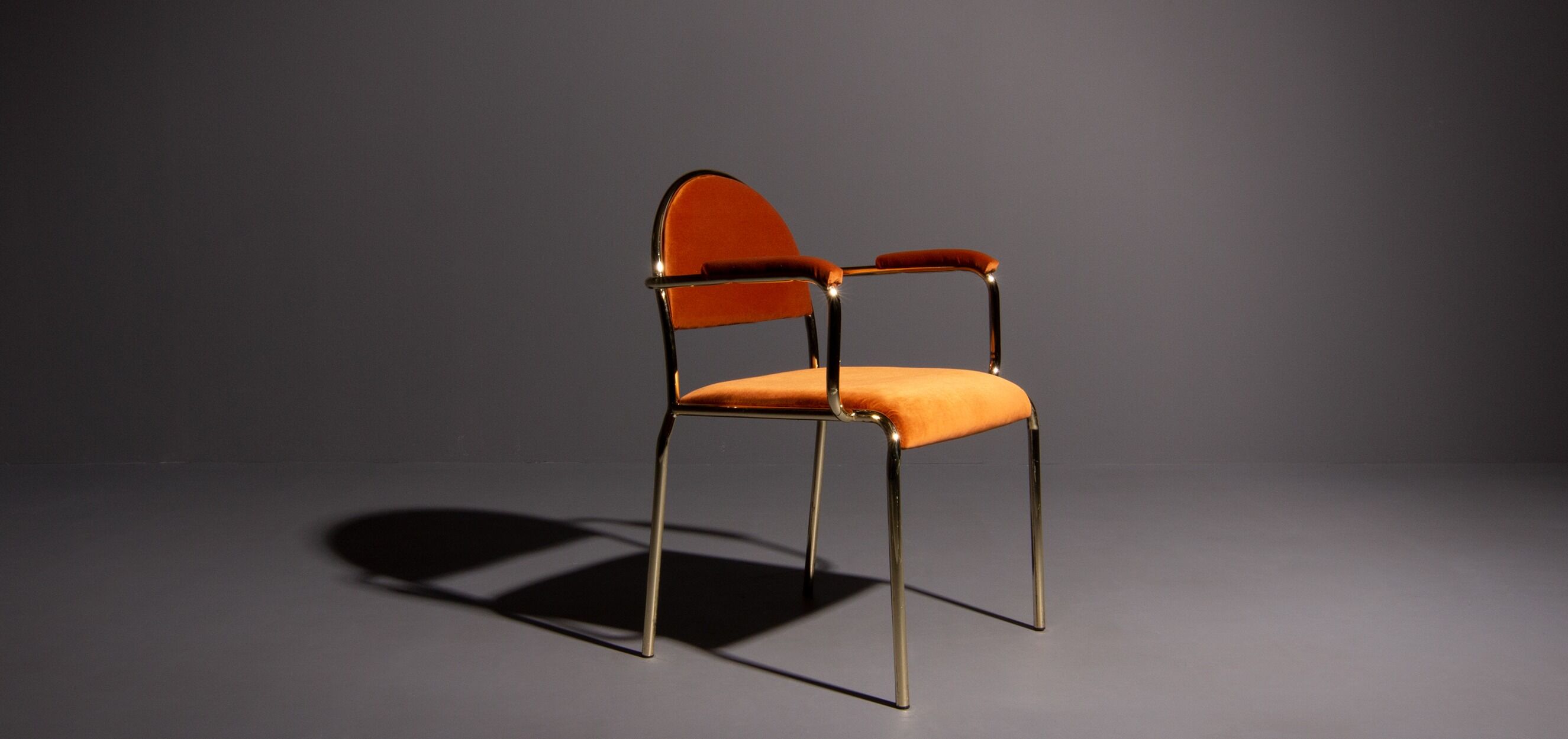 Hollywood Regency chair with or without armrest