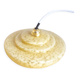 Suspension glass of yellow Clichy