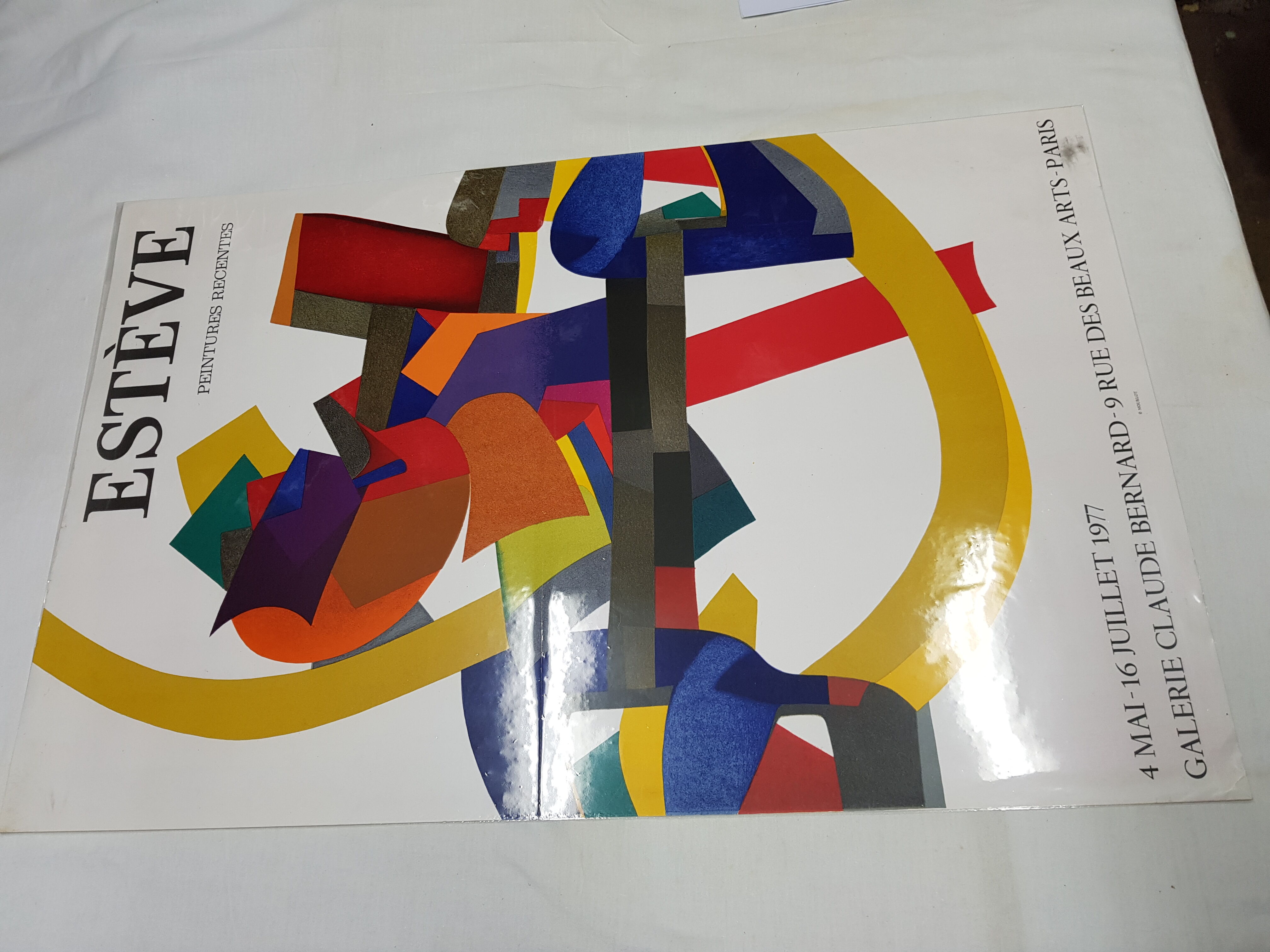 Poster exhibition Maurice Esteve 1977