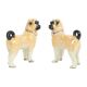 Antique Couple Porcelain Pug Statue Sculpture Art Nouveau 1920