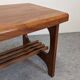 Scandinavian teak coffee table with magazine rack, Sweden circa 1960.