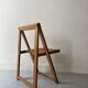 wooden folding chair by Aldo Jacober, design 1960/1970