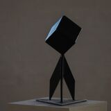 Abstract decorative Scandinavian metal sculpture from the mid-20th century, around the 1950s.