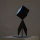 Abstract decorative Scandinavian metal sculpture from the mid-20th century, around the 1950s.