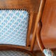Curved wooden bench