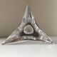 Pied de lampe moderniste en cristal incolore  Cristalleries Saint-Louis  vers 1970
