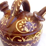 Patterned glazed terracotta gargoulette