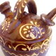 Patterned glazed terracotta gargoulette