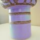 Glazed ceramic vase, abstract shape and decoration, fat lava, vintage 60s/70s