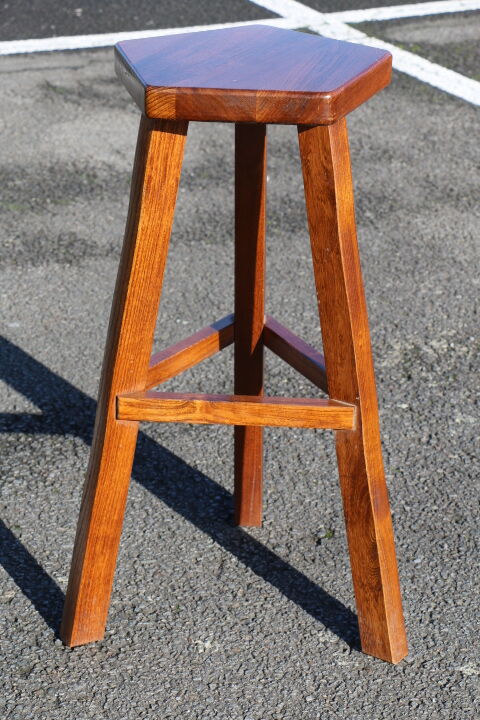 Suite de 3 tabourets scandinave en bois